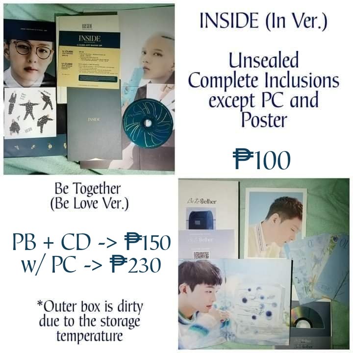 mochiengot's tweet photo. WTS LFB

BTOB ALBUMS

‼️ALL ITEMS ARE ONHAND
‼️10% OFF

MOD: SHOPEE/LBC
MOP: GCASH

tags btob album eunkwang minhyuk changsub hyunsik peniel ilhoon sungjae inside outside brother act be together huta unsealed gcash https://t.co/wdLGVBi0qi