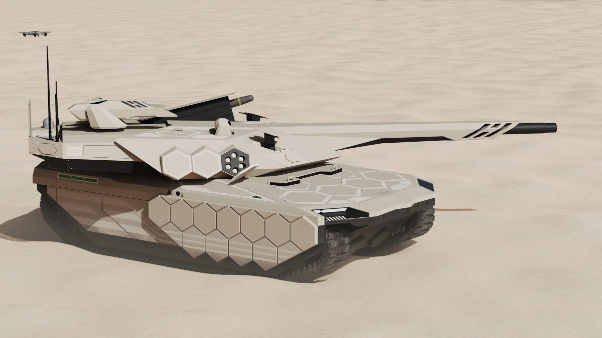 lfx160219's tweet photo. Hyundai Rotem ‘Next-generation tank’ #ADEX #ADEX2023 #ADEX23 https://t.co/a4nWwjWVsx