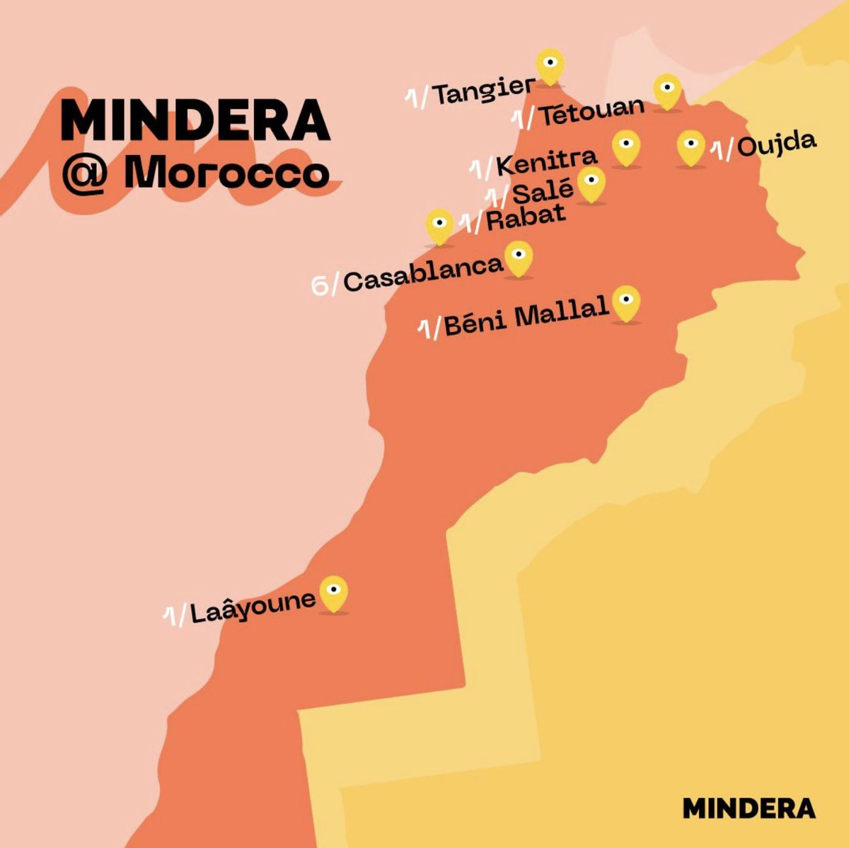 minderaswcraft's tweet photo. Look at that amazing map 💛
Just like in other locations, you don't need to be near one of our offices to join us! But if you happen to be close by, say hi!
#MinderaWorld #MinderaMorocco #event #newoffice #softwaredevelopment #remotework #morocco https://t.co/19BZArkxeO
