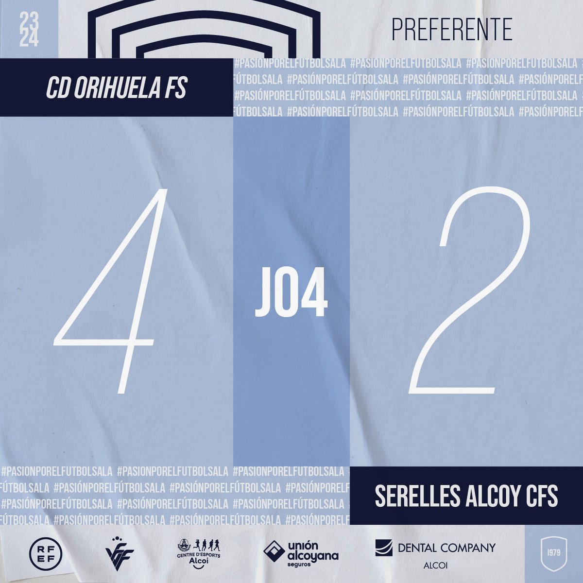 🆙 Preferente &gt; Derrota tras un buen partido de equipo en Bigastro 😡😪. Curramos en puntería, curramos en equipo 💪🔜

#PasiónPorElFútbolSala