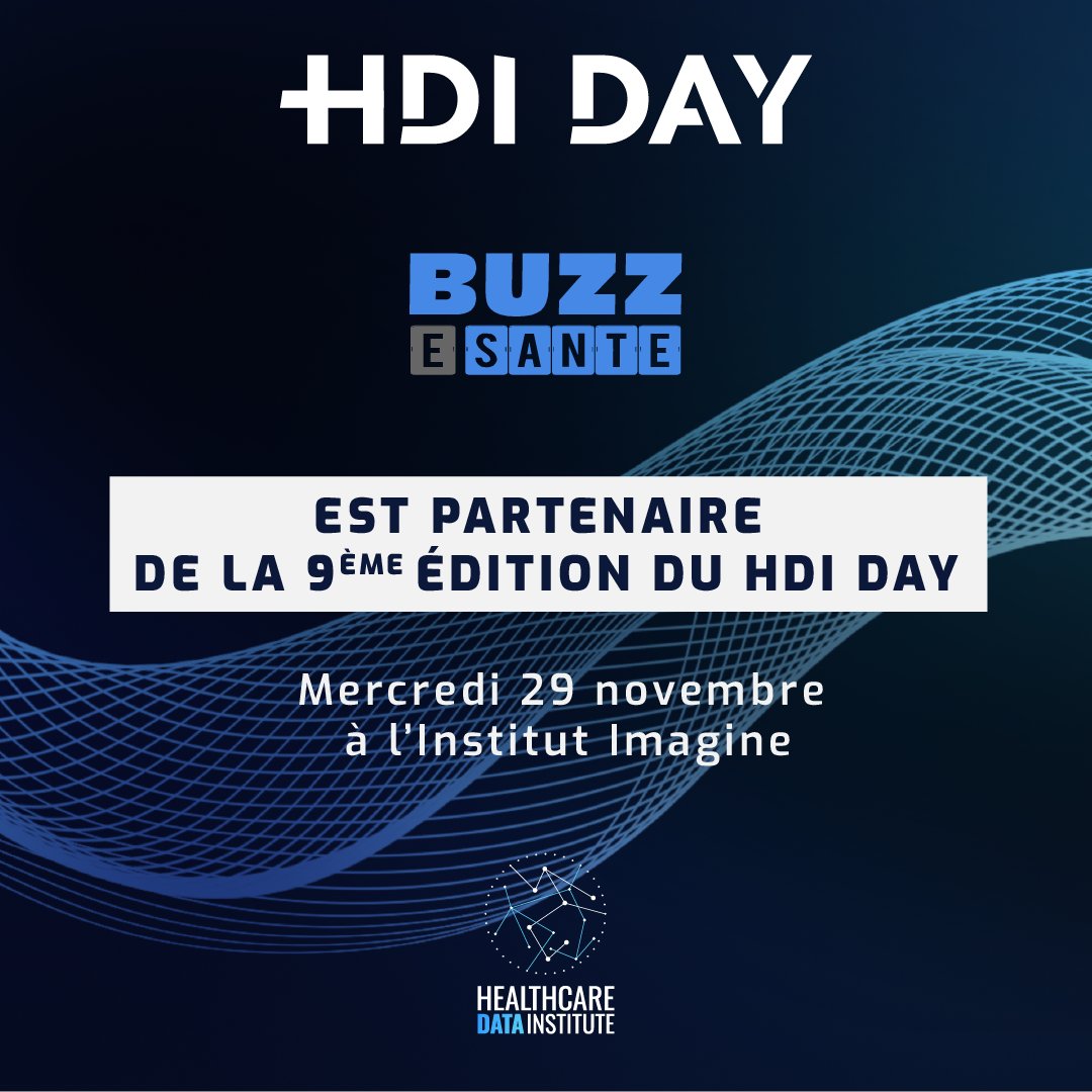 📅 Le Healthcare Data Institute organise le 29 novembre prochain une nouvelle édition du HDI Day sur le thème : "IA en santé : miracle ou mirage ?".

Buzz E-santé est partenaire de l'événement

👉 Informations et inscription : buzz-esante.fr/rendez-vous-le…

#hcsmeufr #esante