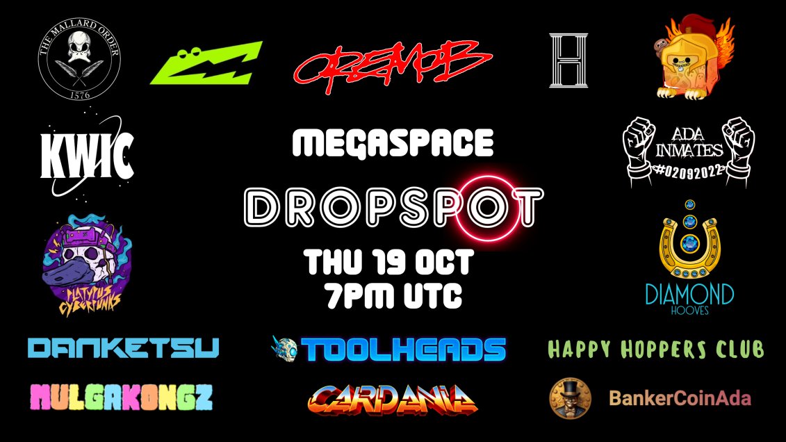 dropspot_io's tweet image. MEGASPACE Thursday 7pm UTC 🎙️

Set your reminders as we discuss why marketplace competition is needed and how we can start!

Will also be a great chance to catch up with all the projects on what they're building.

Link to Spaces: 

Set your reminders! 👆