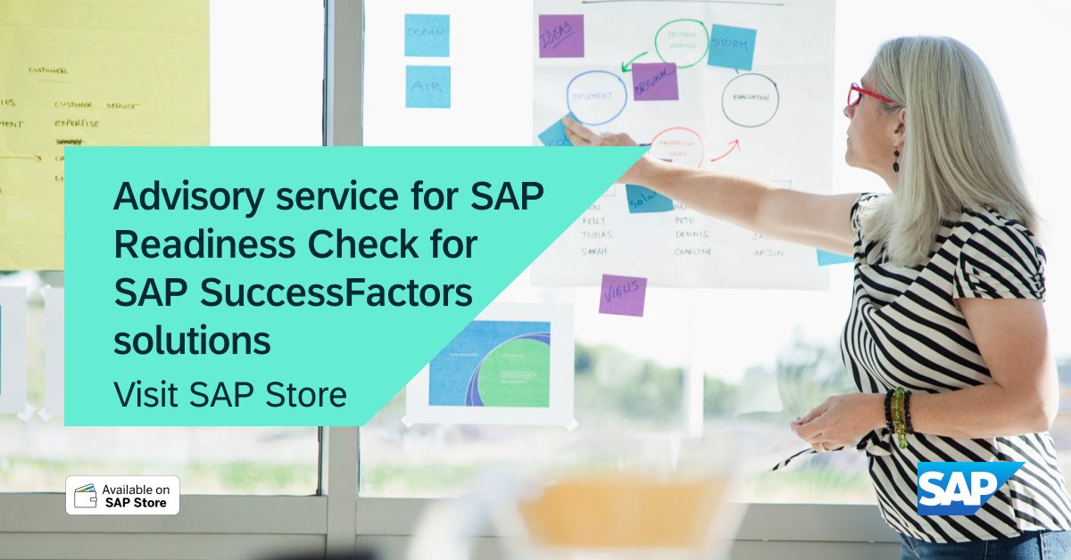 PCA_CD's tweet photo. Elevate your transformation with Advisory service for #SAP Readiness Check for #SAPSuccessFactors! 🚀 Gain insights and expert guidance to answer crucial questions and navigate your unique path to the cloud smoothly. 

Visit #SAPStore today: https://t.co/wJw7DTEqzC https://t.co/dSoaMB4v9e