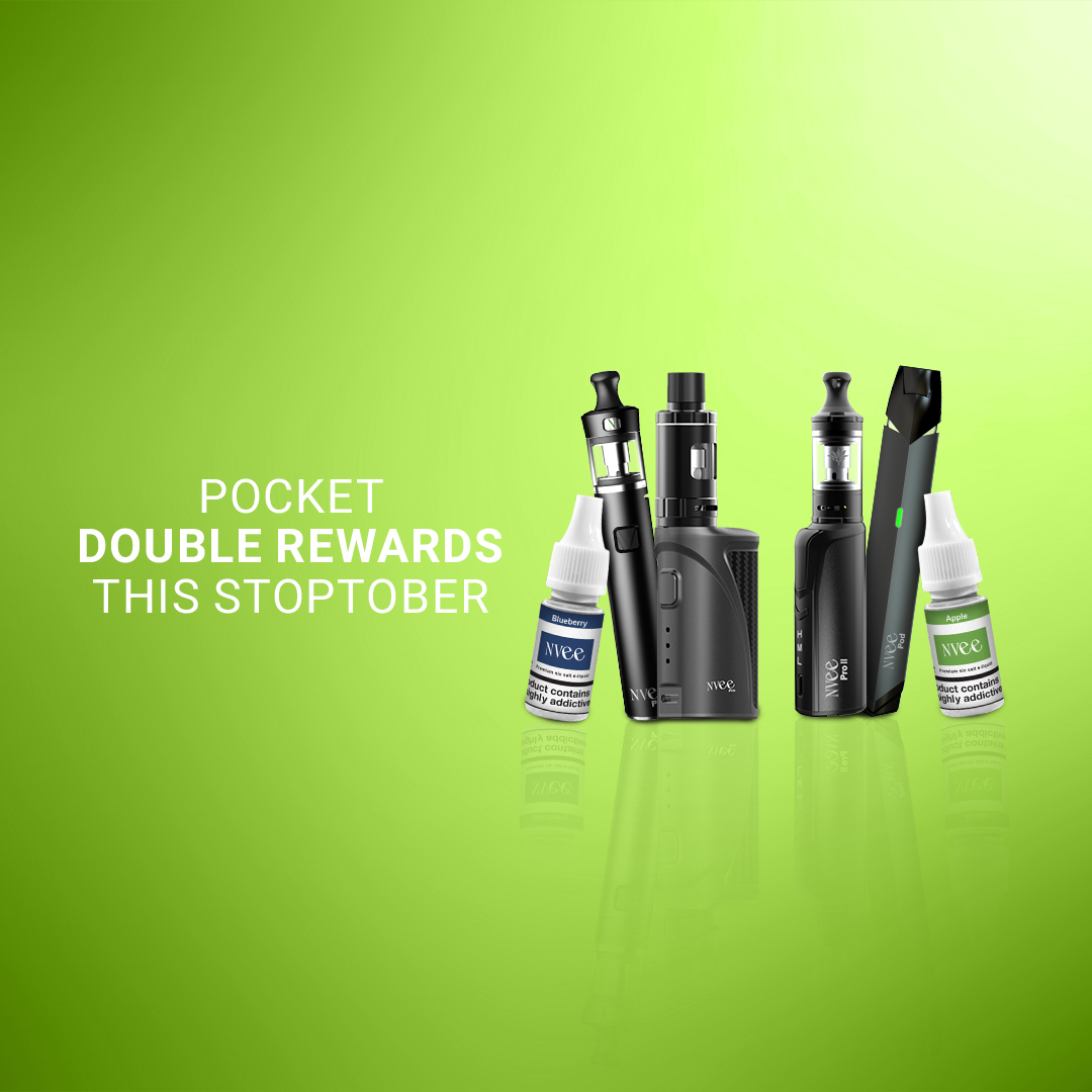 nveecigs's tweet photo. Don't miss out - Stoptober Savings Alert!🚨 Double rewards points on all orders, but you better act fast - the offer ends soon! 💨🎉tick-tock. ⏰ 
Your dream buys are just a click away! 💳🛍️ #StoptoberSavings #DoubleRewards #LimitedTime #nvee #stoptober #stopsmokingstartvaping https://t.co/2F6MpjxB6z