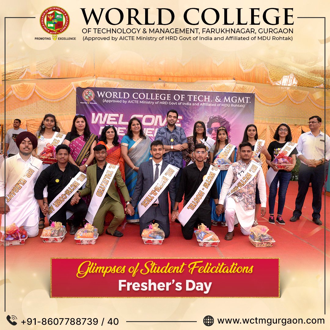 wctm_gurgaon's tweet photo. Glimpses of Student Felicitation on Freshers Day, held on October 6th, 2023
.
.
#WCTM #WCTMGurgaon #felicitation #FELICITATIONPROGRAM #FelicitationCeremony #events #djnight #freshers #party #freshersday #freshers2023 #live #performance #concert #enjoy #enjoyment #fun #activities https://t.co/2fuPbzq7TD