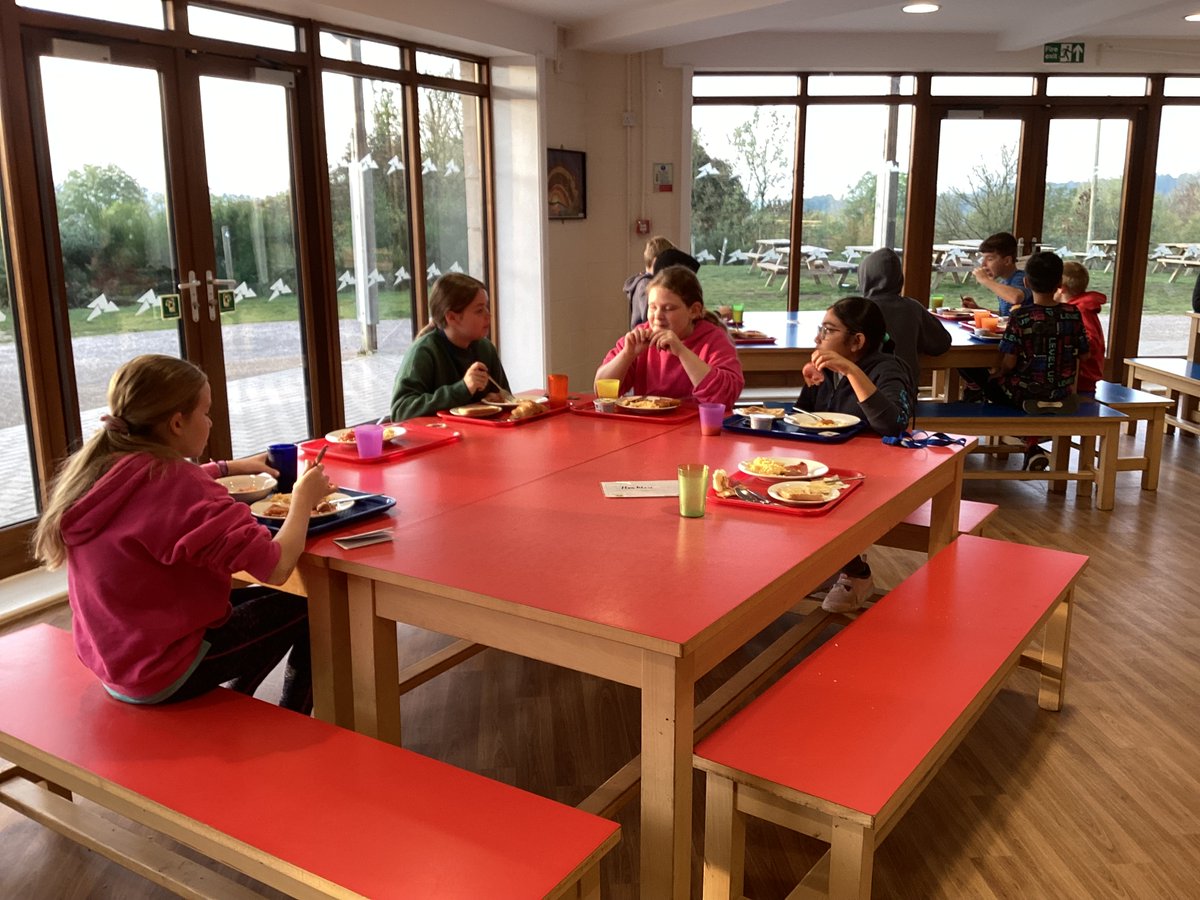 Good morning from Mount Cook. We're busy eating our breakfast ready for orienteering out in the Peak District shortly!