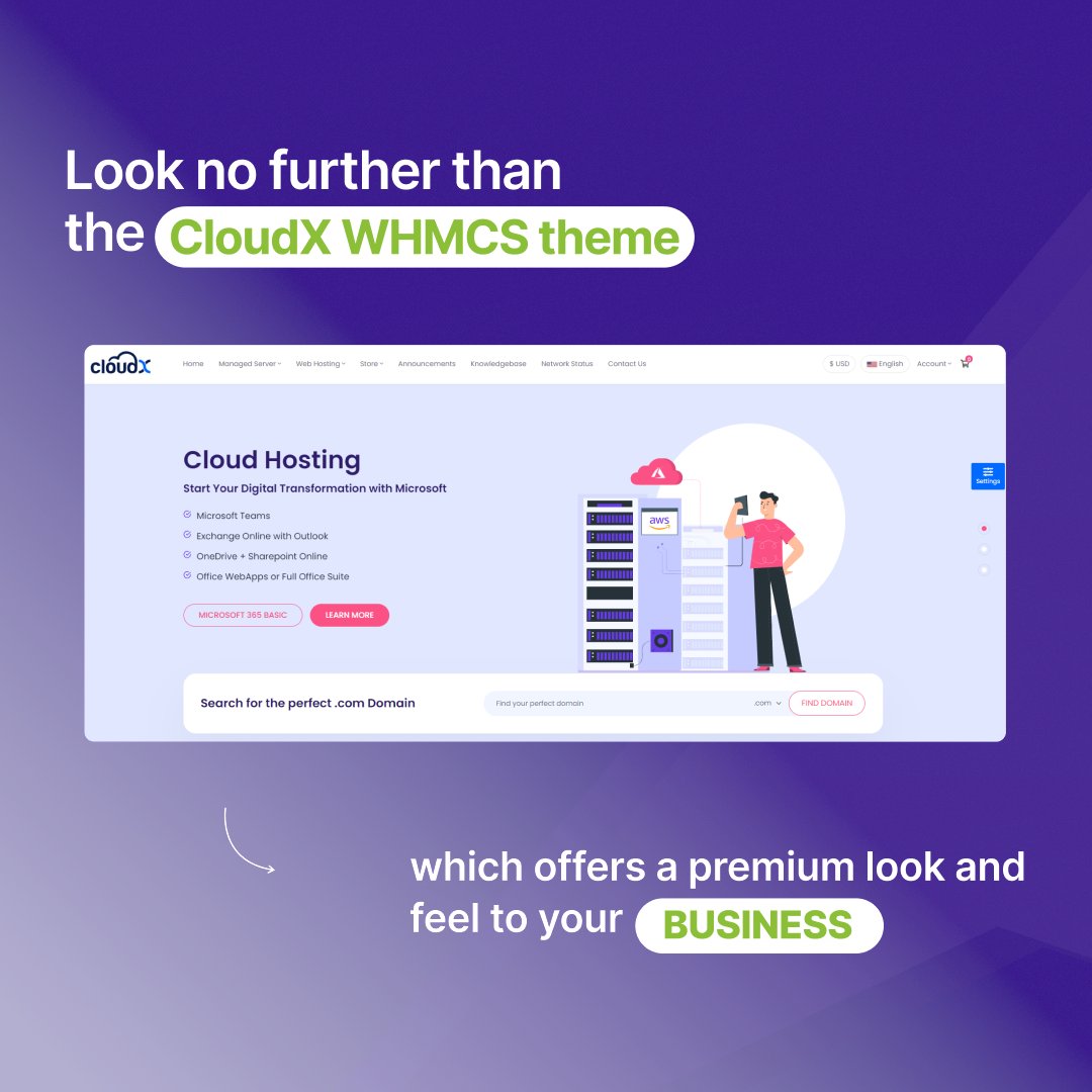 Infowgs's tweet photo. Tired of feeling like you're stuck in the past with your outdated website?
Upgrade to the CloudX WHMCS theme! 📷
Don't wait any longer, take your business to the next level with CloudX!
Order now:📷https://t.co/uIoEGPWTdX
#whmcs #whmcstheme #whmcstemplates #cloudX https://t.co/v2F10qzk0X