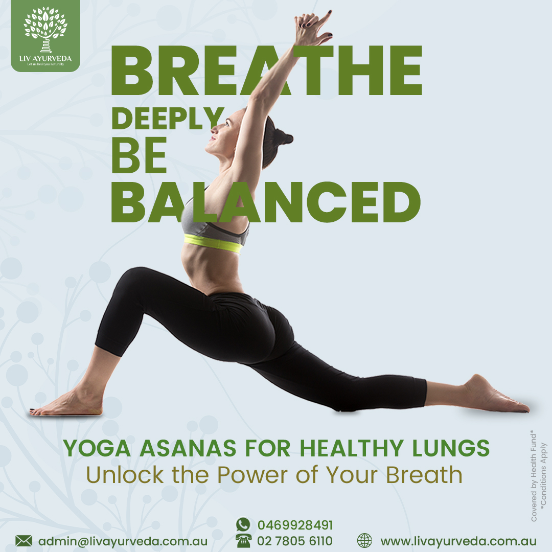 Unlock your lung's potential with these Yoga Asanas:

- Pranayama
- Anjaneyasana
- Bhujangasana
- Ustrasana
- Ardha Matsyendrasana
- Setu Bandhasana
- Simhasana
- Adho Mukha Svanasana
- Purvottanasana

Unlock conscious breathing secrets & embrace self-care.

#YogaForLungs