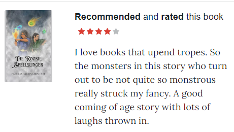 pharringtonduff's tweet photo. I didn't even realize this person had posted a review, found it accidentally on Bookbub - thank you SO much! It made my day. #selfpublishing #YAFantasy #monstergirl https://t.co/uXthsQVXB8