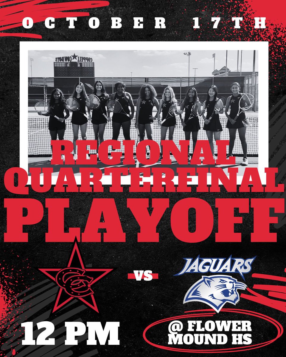 Looking forward for the opportunity to continue our playoff run! 🎾🤠💥 #CFND #LetsRide