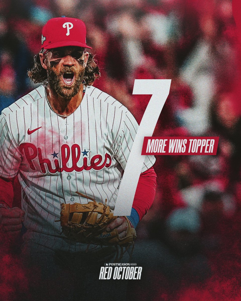 Phillies's tweet photo. 7 MORE, TOPPER https://t.co/i1O9ry6guS