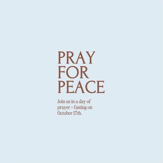 With the world in turmoil let us turn to the Lord in prayer. Fasting, offering Masses, praying the Rosary, offering Eucharistic Adoration, all of these are powerful prayers that root us in the strength of the Lord &amp; bring peace to our hearts.