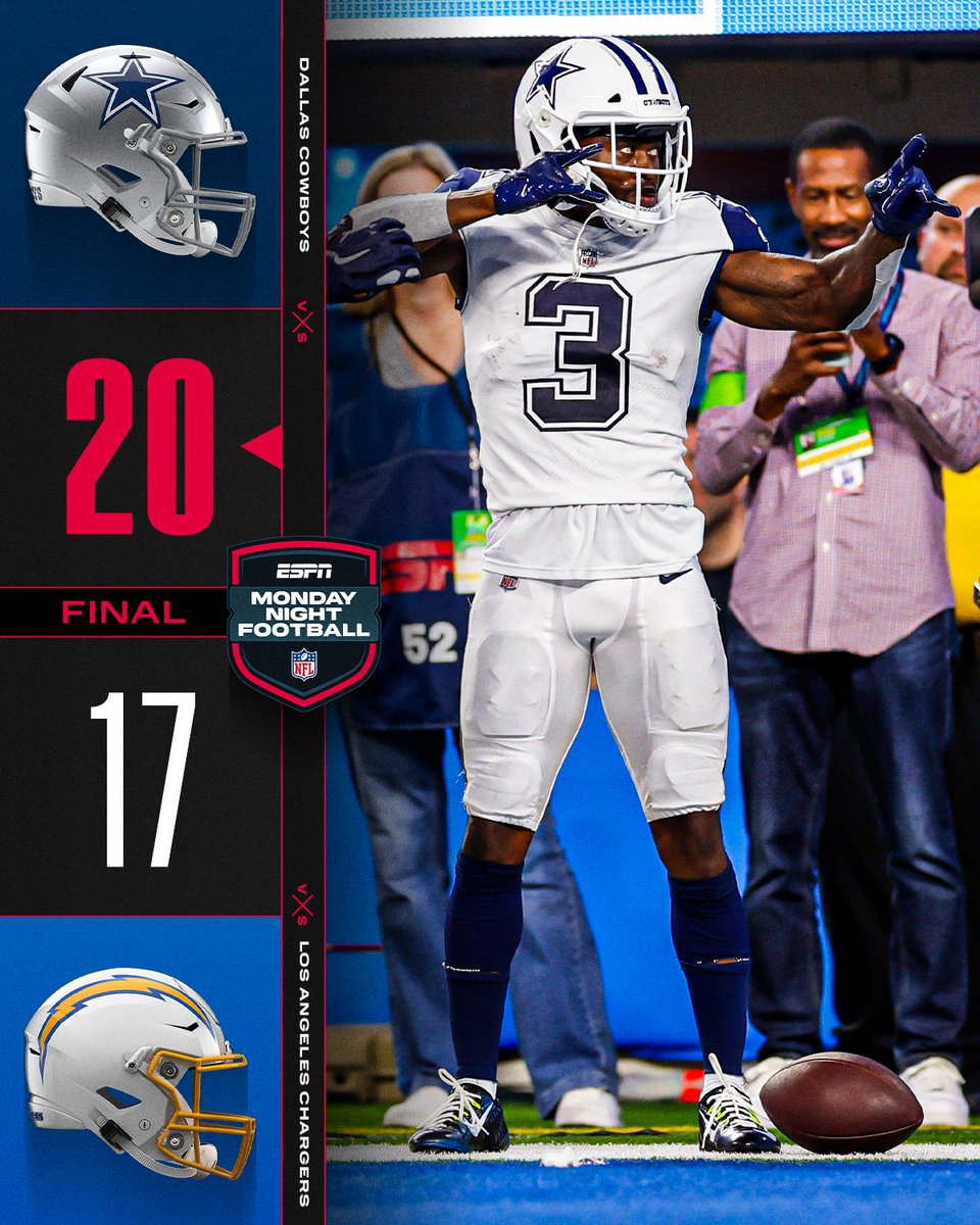 FINAL: <a href="/dallascowboys/">Dallas Cowboys</a> improve to 4-2! #DALvsLAC