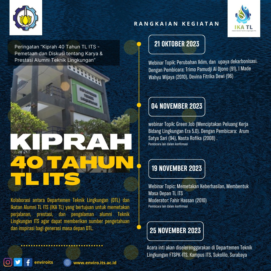 Departemen Teknik Lingkungan ITS tweet media