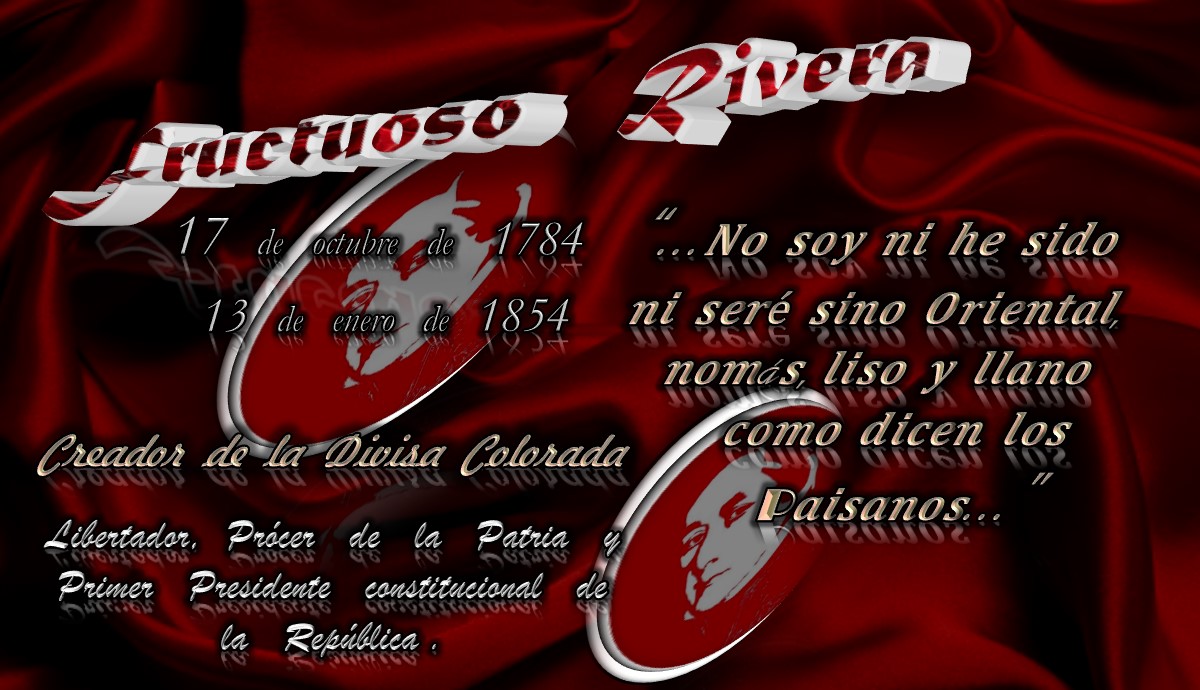 rd_Beneventano's tweet photo. A 239 años del natali𝒄io de #FructuosoRivera Creador de la #DivisaColorada Libertador, Prócer de la Patria y Primer Presidente Constitucional de la República.-
@PartidoColorado
¡Viva #FructuosoRivera!
¡Viva la #Patria!
¡Viva la #Libertad! https://t.co/PgUuWu2PcD
