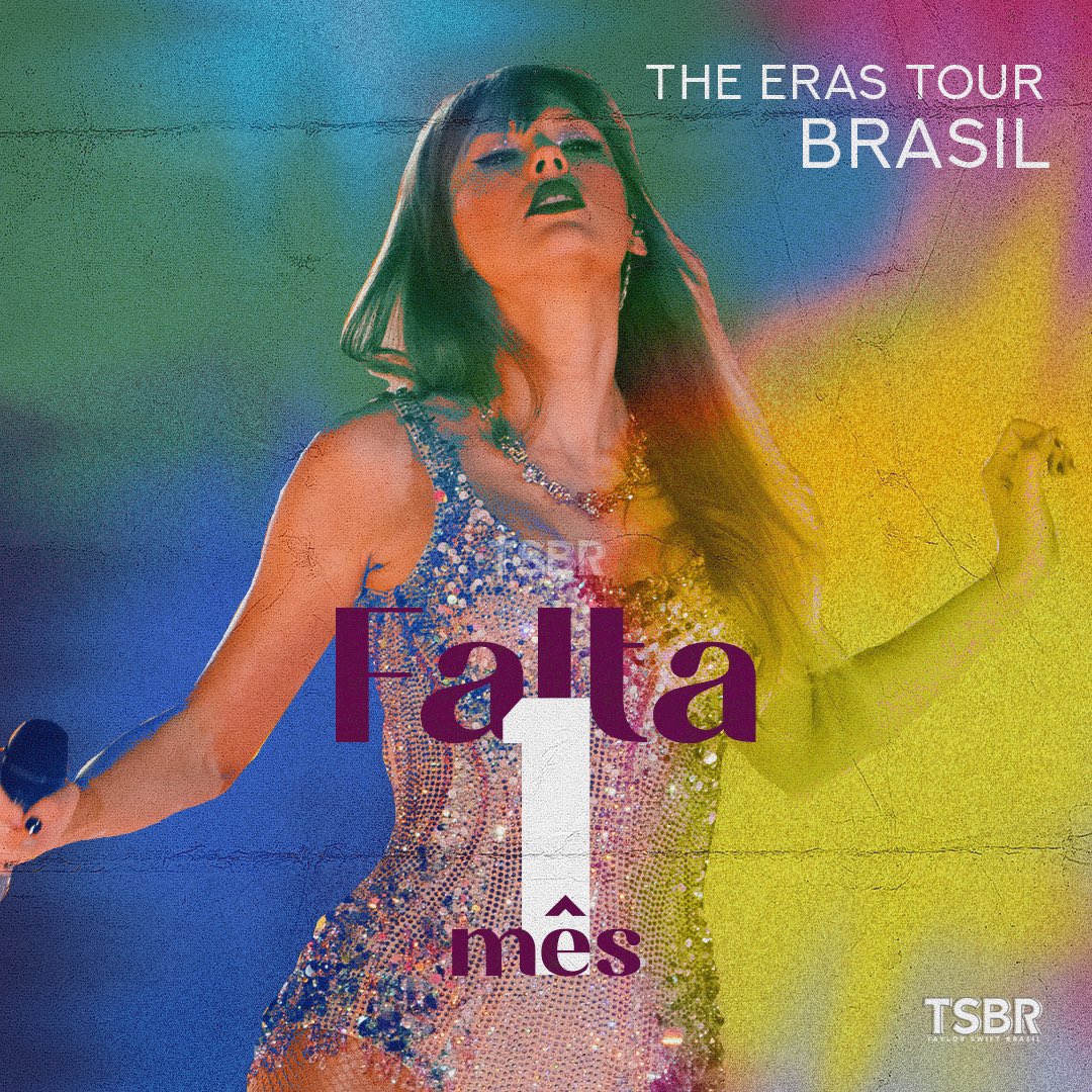 A NOSSA VEZ ESTÁ CHEGANDO! 🇧🇷 

Falta apenas UM MÊS para a chegada da “The Eras Tour” no Brasil.