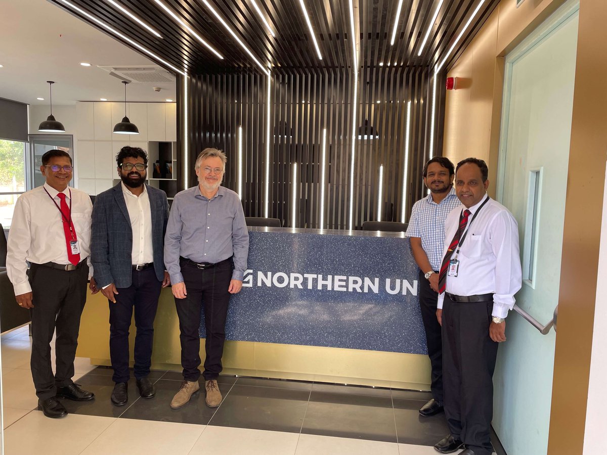 CanHCSriLanka's tweet photo. It was a pleasure to meet students, faculty and management at Jaffna’s Northern Uni, a new initiative by Canadian investor Magick Group in collaboration with Sri Lanka Institute of Information Technology. Northern Uni offers degree programs in computing and business. 
#SriLanka https://t.co/uE9pDHQ4D9