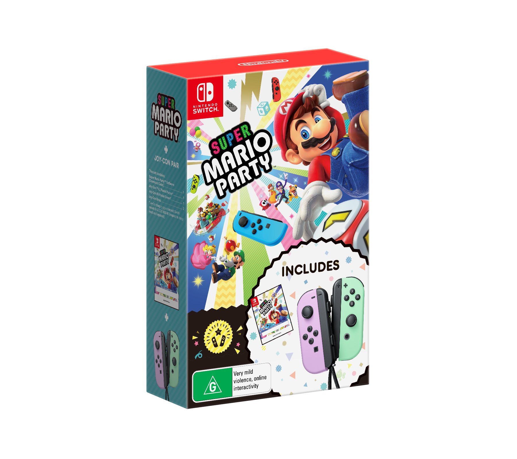 Nintendo Joy-Con Controller Set for Nintendo Switch in Pastel Purple and Pastel Green