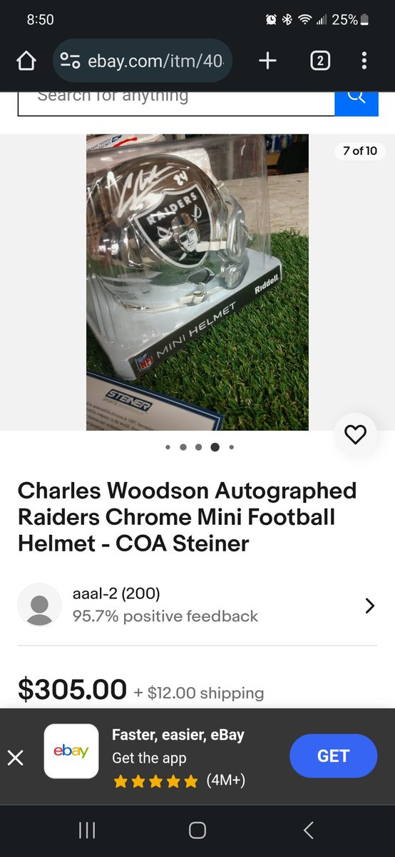 mcraefam's tweet photo. @CharlesWoodson did you sign for Steiner? Looking to add to the PC and need to know before I push the "buy now" button. https://t.co/cvs8qOzICI