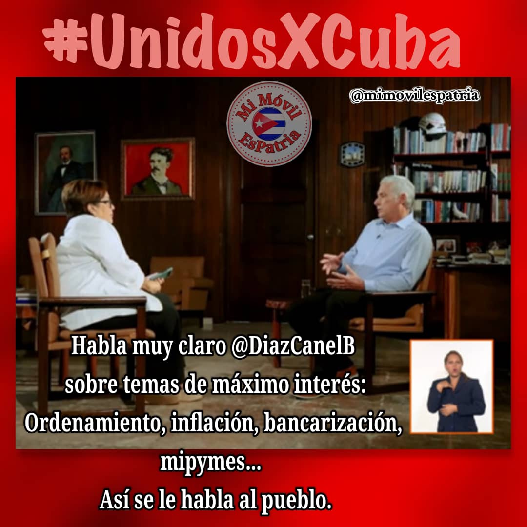 En #DiálogoConElPresidente <a href="/DiazCanelB/">Miguel Díaz-Canel Bermúdez</a> expresó "Si no se hubiera iniciado la bancarización hoy el déficit de efectivo fuera mayor" Es una gran realidad que este proceso sigue adelante en #Cuba y brinda muchos beneficios para el pueblo y para la economía.
#Bancarización #Matanzas