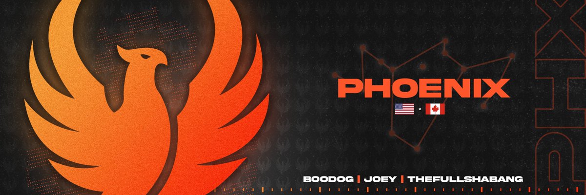 Phoenix_RLE's tweet image. Time to rise up - Introducing our new roster for the upcoming season!
🇨🇦 @Boodog_ [c]
🇺🇸 @Joeyreed11 
🇨🇦 @TheFullShabang