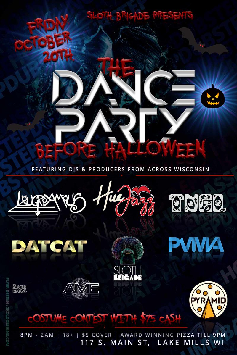 lougrodamous's tweet photo. @lougrodamous heading to Pyramid in Lake Mills, WI this Friday for some pre Halloween shenanigans with some amazing talent. See y'all there 🤪 https://t.co/iBRmJGMMLE