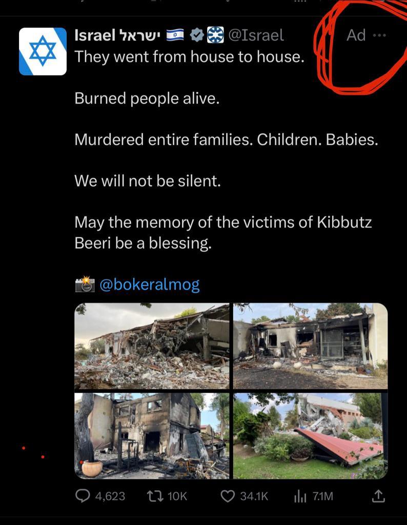 ISRAELI PROPAGANDA - THEY ARE PAYING FOR ADS IN ADDTITION TO THE PAID HASBARA AGENTS