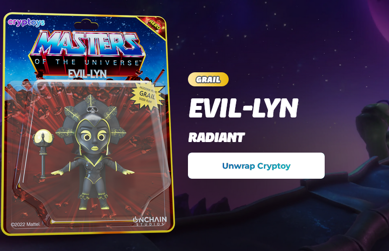 KyleDownUnder's tweet photo. @Cryptoys Wow, just pulled a grail Evil-Lyn from my free airdrop. 😃 https://t.co/mkoscnNMKd