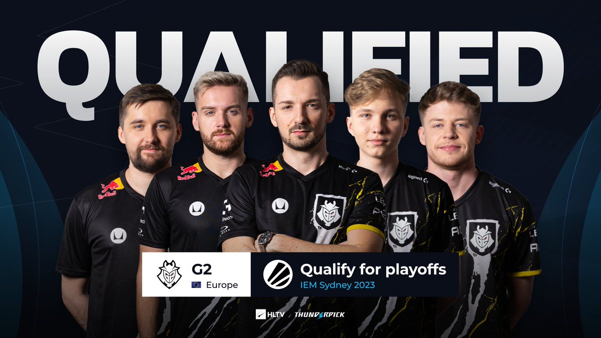 HLTVorg's tweet photo. The third team to confirm their spot in the playoffs: @G2CSGO 

#IEM https://t.co/gYSDaSR2vI