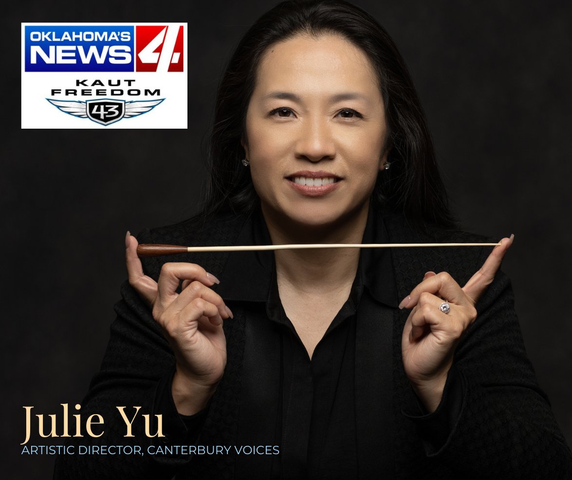 canterburyokc's tweet photo. Tune in Tuesday @ 7:45 AM on @kfor / @Freedom43TV’s Rise &amp; Shine to hear Dr. Julie Yu share about Sunday’s Modern Masters concert at the @okcciviccenter.🎟️https://t.co/nksQNQ8Cpr. https://t.co/QfzbpDUlHE
