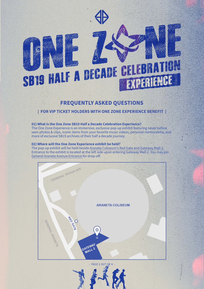 SB19Official's tweet photo. 🔹ONE ZONE [SB19 HALF A DECADE CELEBRATION] EXPERIENCE

📢 VIP ticket holders can book their ONE ZONE Experience slots from October 17 (7PM) to October 19 (11:59PM) via https://t.co/oRUWQiizKR

#SB19 #ONEZONE #SB19ONEZONE https://t.co/84kIaERAHO