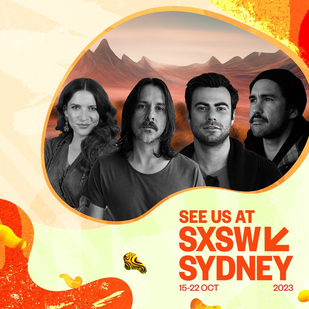 1pm Friday at @sxswsydney a quartet of friends will be chatting about music videos and AI. 
LINK IN BIO 
We’ve got a little surprise in store … a new video made entirely using AI &amp; a new song. I’ll be jumping on the skins to have a play too 😜 #sxswsydney <a href="/RolandGlobal/">Roland</a>