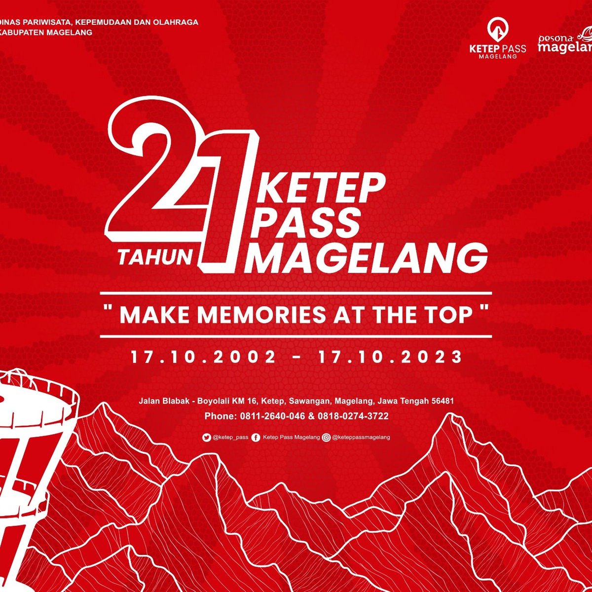dwidjambronk89's tweet photo. Selamat ulang tahun @ketep_pass  yang ke 21, semakin melambung tinggi jaya selalu d udara serta d kenal dunia.
@el_fian @SisiputSandra https://t.co/ifHNM4JmP3