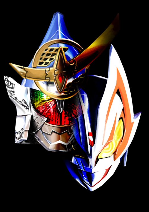 神と神   #仮面ライダーギーツ #仮面ライダー鎧武 #イラスト