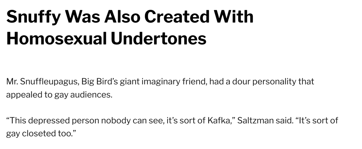 sweetheartcel's tweet photo. this interview with a sesame street writer may be the funniest thing I've ever read https://t.co/tXoCWXIUqo