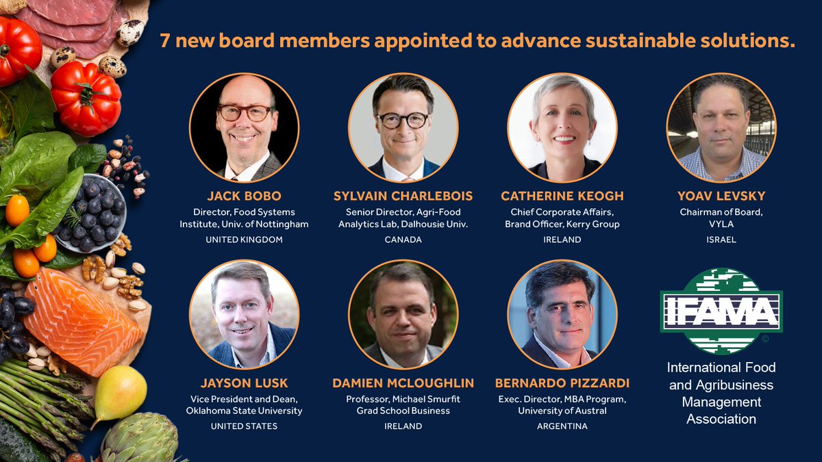 The IFAMA Board has appointed 7 new members to its Board of Directors. We warmly welcome these individuals and appreciate their contributions in leading the organization forward. See Read the full press release here: ifama.org/IFAMA-News