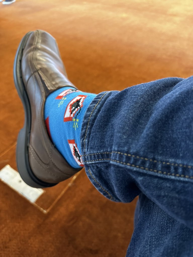 Presenting today at the Australian Cyber Conference in Melbourne and rocking my <a href="/CYBERWARCON/">CYBERWARCON</a> socks! looking forward to a new set in a few weeks!