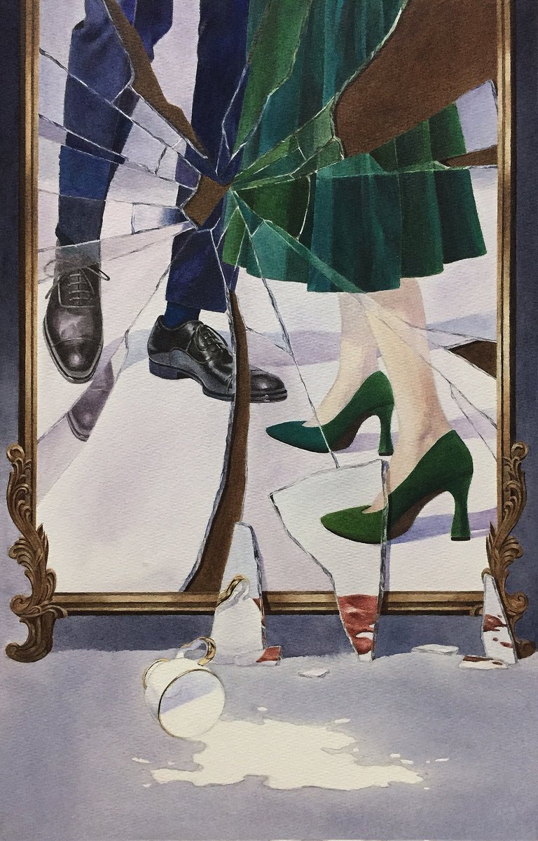 #水彩画 #watercolour #watercolorpainting 
《如梦似幻》1.23mx1.64m
《如梦似幻——朦胧》32.3cmx45.5cm 
《独坐》78.1 cm×108.6 cm
《一切诉诸在暴力之后，碎裂无法复原》31cmx50cm