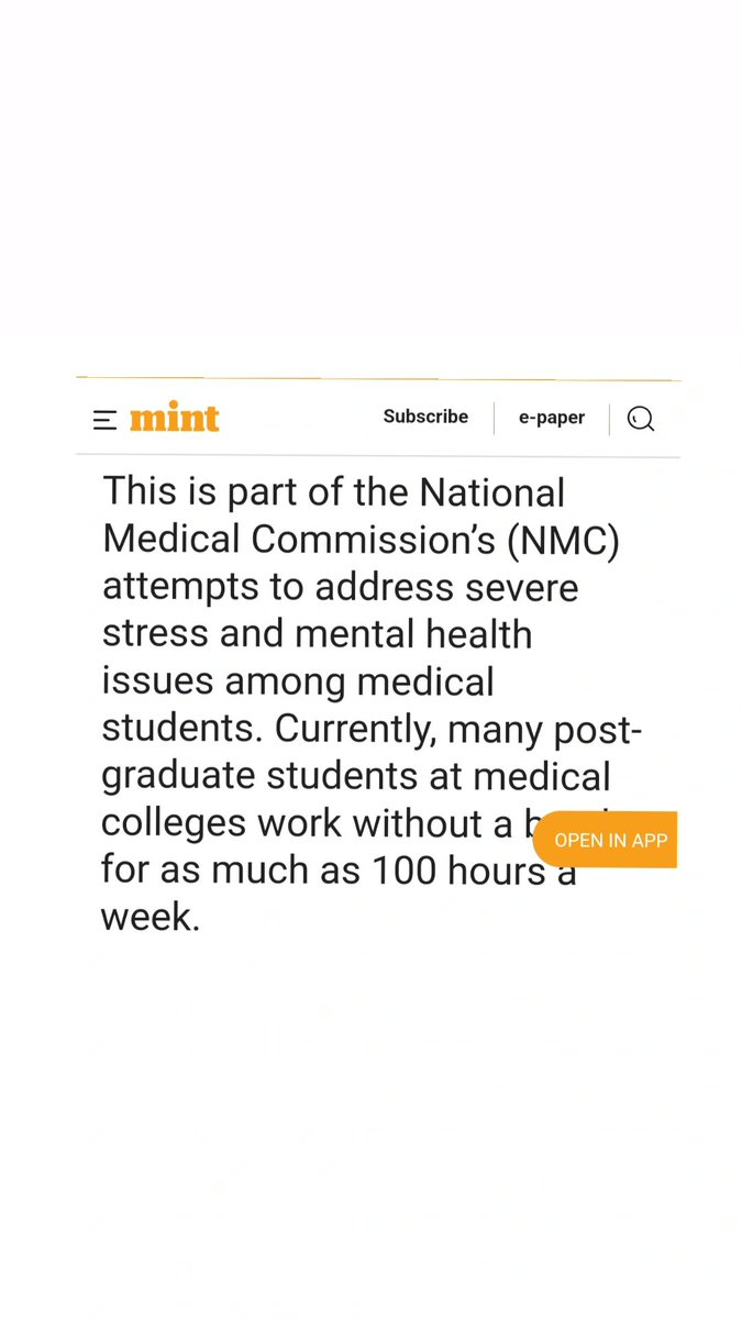 A genuinely positive news! Let's hope it's implemented the right way.

#medicalstudent #residencylife #residentlife #mbbs #medtwitter #vivekjainpsm #cerebellumacademy
