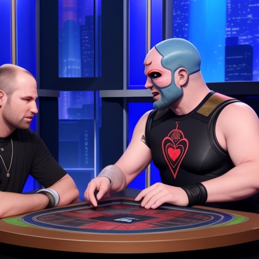 EdgerunnerD's tweet photo. //David using the heart of the cards to win against Adam Smasher on the tonight show. https://t.co/2n39H9VuwD