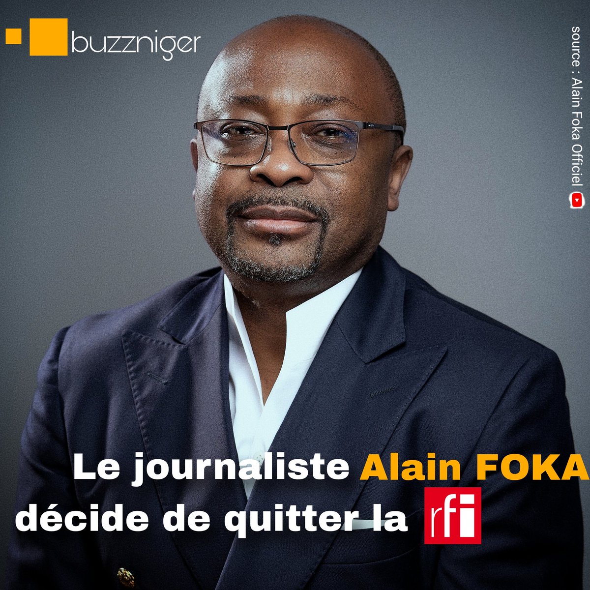 buzz_niger's tweet photo. Après 30 ans de service au sein de la @RFI, le journaliste @alainfoka2005 quitte le média français pour se mettre à son propre compte. https://t.co/nJqqQIv4HM