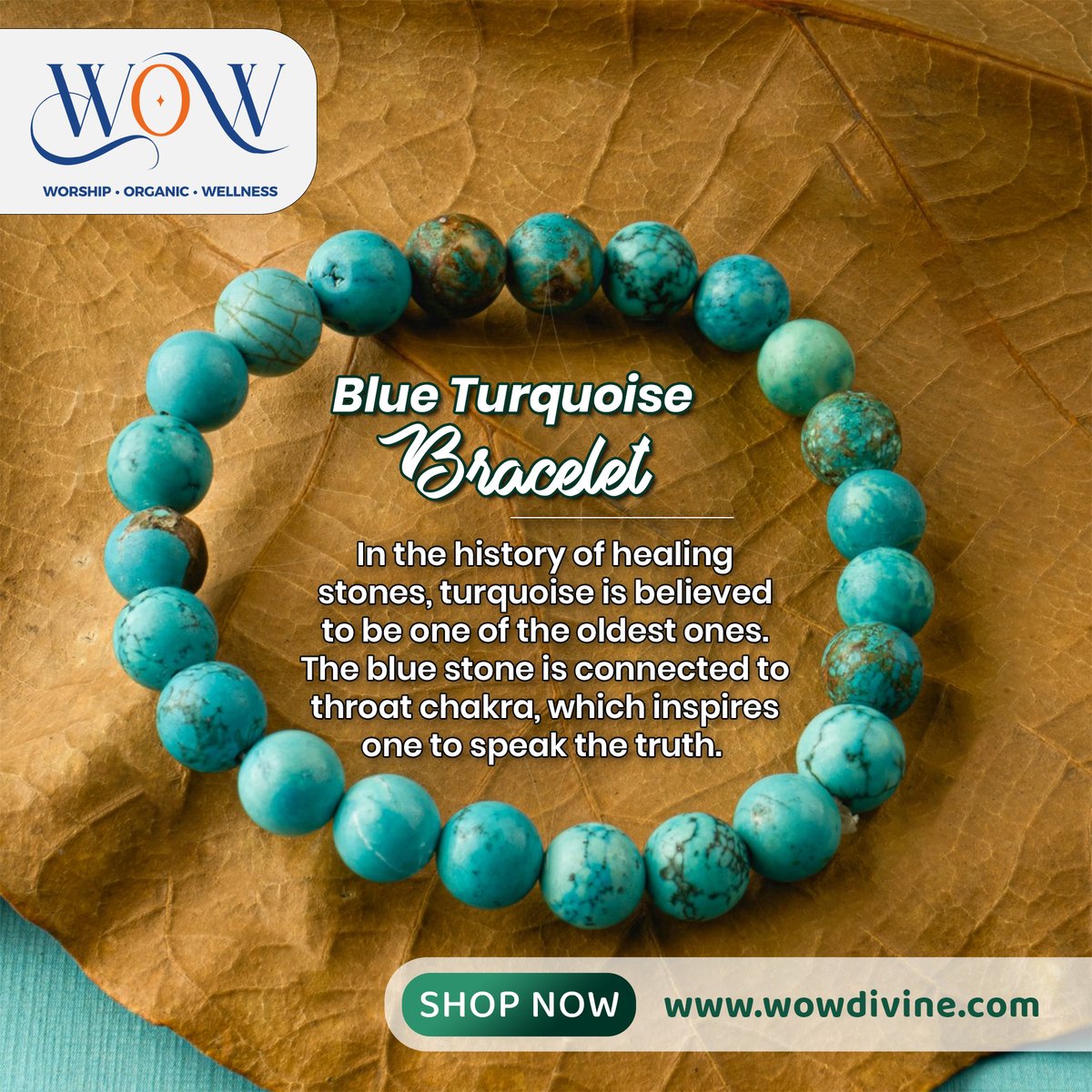 Blue Turquoise (Firoza) Bracelet

Buy Online : wowdivine.com/products/blue-…
.
.
#wow #wowdivine #wowdivineshop #turquoisebracelet #bluefirozabracelet #gemstonejewelry #handmadebracelet #bohojewelry #healingcrystals #fashionaccessories #crystalenergy #spiritualjewelry