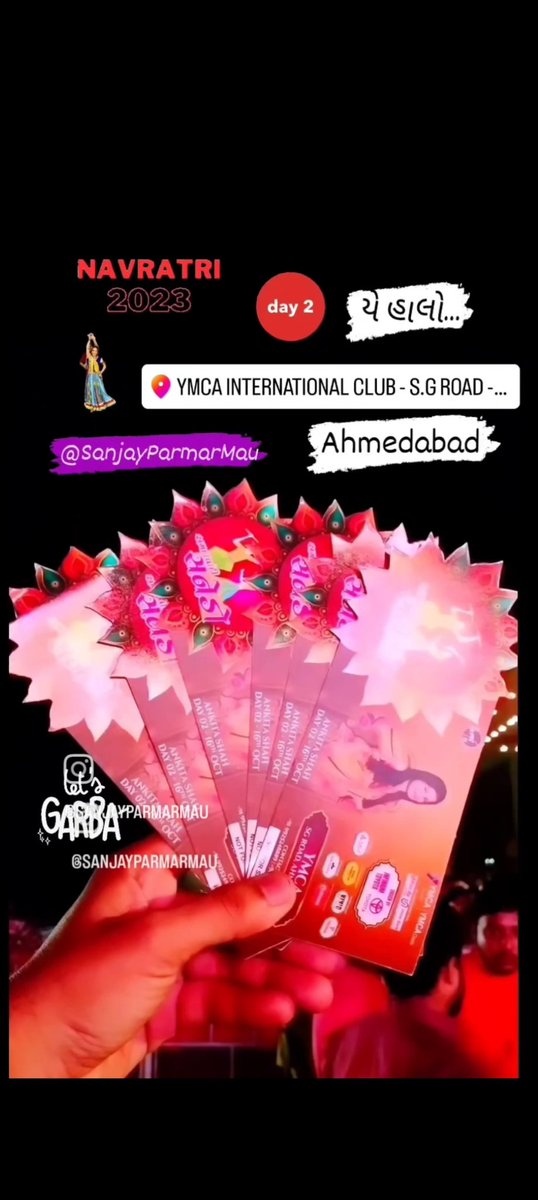 #Navratri2023 #NavratriDay2 #Navratri #GarbaLover #RasGarba #Garba #GarbaTime #GarbaNight

@ #YMCAClub #SGHighway #Ahmedabad #SanjayParmar #Amdavadi #AhmedabadJalsa #AhmedabadCity #trending #Viral #InstagramReels #TrendingVideo #TreandingReels #DandiyaNight #navratri2k23🫶💃