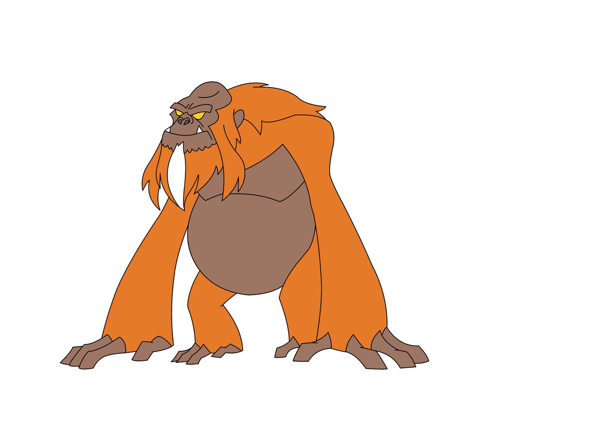 Quintonhale6's tweet photo. Cryptid series, Skunk ape #cryptozoology #cryptidcreature #cryptid #skunkape https://t.co/H9XySLC9O6