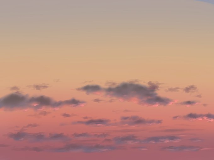 「gradient sky orange sky」 illustration images(Latest)