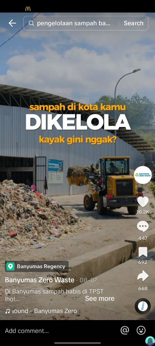 💚 keren bgt nih banyumas, coba nih di seluruh Indonesia sampahnya dikelola gini ya