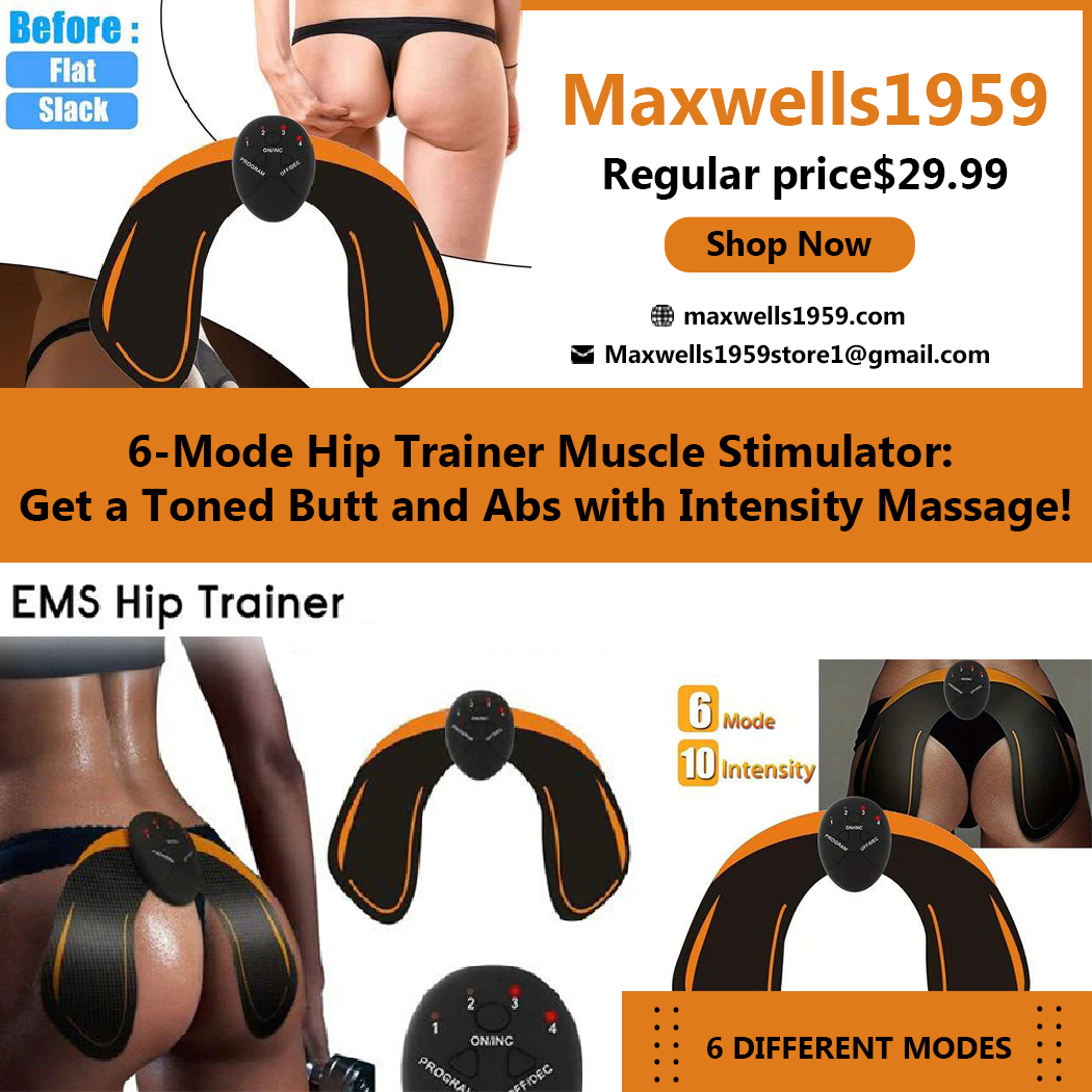 MaxwellF55658's tweet photo. 6 different modes to choose from for a customized workout experience Designed to stimulate and tone your glutes and abs for a firmer, more toned appearance #maxwellsstore #massager #massage #massagetherapy #painrelief #relax #massagetherapist #massagegun #neckmassager #massagers https://t.co/HxT6vVzwoA