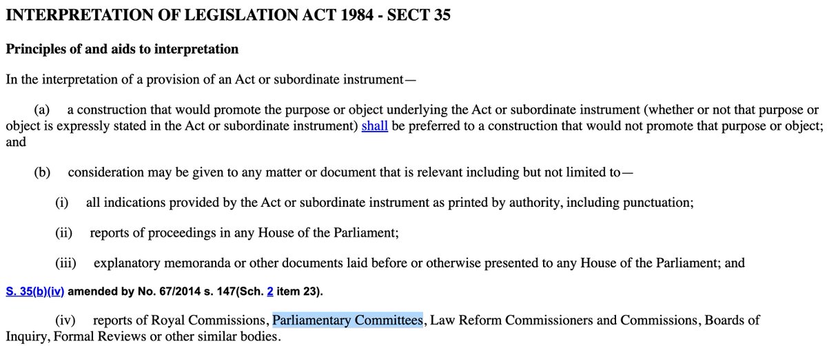 jeremy_gans's tweet photo. Because this response was published before the bill passes parliament, it can be considered by a future court when interpreting the new and expanded offences. https://t.co/eYYCcAvUG1