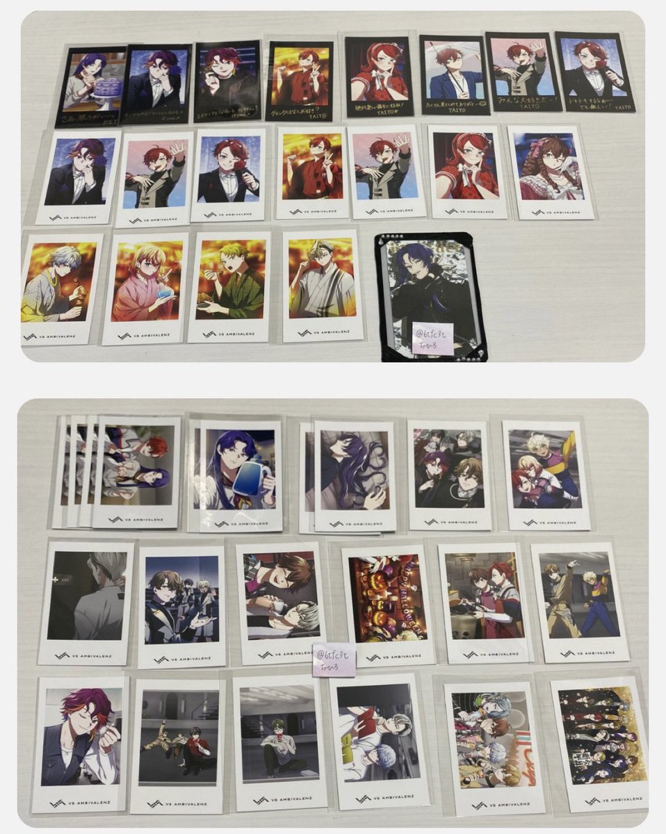 6tfc3t's tweet photo. 【交換】VS AMBIVALENZ ビバレン XlamV 練習生　ブロマイド　ビジュカ
シャタコレ　特典　缶バッジ
【譲】画像1〜3
【求】レイ画像4.5
＊異種交換◎（その際は金額が同程度になるようにお願いします）
＊纏めての方、👑含む方優先
＊💕はなんがあるのでお取引前に詳細送ります https://t.co/HlXy95tX7A