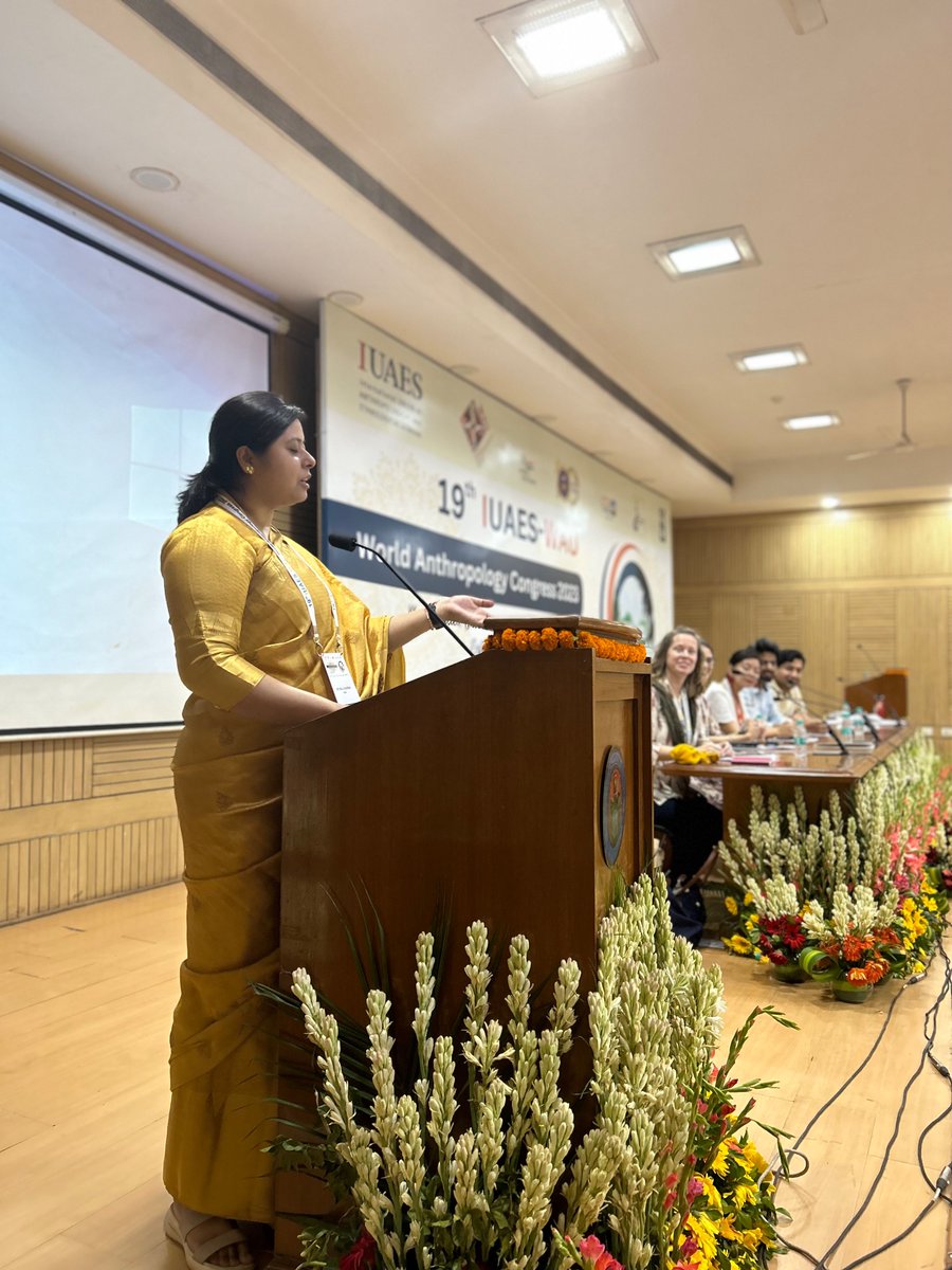 EcoFemLab's tweet photo. Dr. Rituraj Sharma, winner of the Critique of Anthropology Early Career Award, answers the international call for anthropology of JOY in her study of spatial injustices and class identity in everyday play in Delhi #iuaes #iuaes2023 #wau @EconomicAnthro @Delhiuniversit @critanth https://t.co/sWWHe2gQvk
